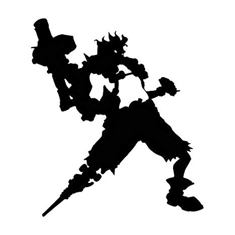 Video Game Overwatch Junkrat, Green, 6 Inch, Die Cut Vinyl Decal, For Windows, Cars, Trucks, Toolbox, Laptops, Macbook-virtually Any Hard Smooth Surface