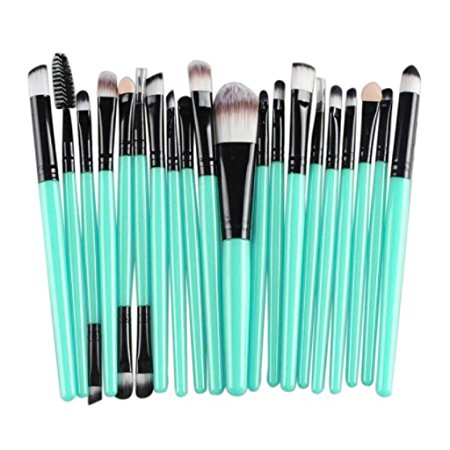 Brush,BeautyVan 20pcs Make-up Toiletry Kit Wool Make Up Brush Set (Black)