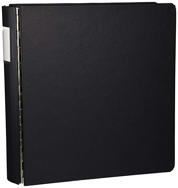 Wilson Jones 344 Line Casebound Ring Binder with DublLock Rings, 8.5 x 11 Inches Sheets, 2-Inch Capacity, Black (W344-44L)