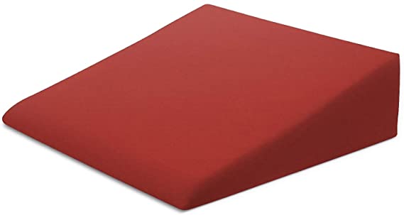 Xtreme Comforts Bed Wedge Pillow Case - Microfiber Cover Designed to Fit Our (27 'x 25" x 7") Bed Wedge Pillow (Red)