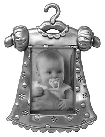 Malden Baby Pewter Juvenile Picture Frame, Girl's Outfit