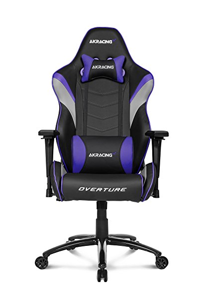 AKRacing Overture Series Super-Premium Gaming Chair with High Backrest, Recliner, Swivel, Tilt, Rocker and Seat Height Adjustment Mechanisms with 5/10 warranty Indigo