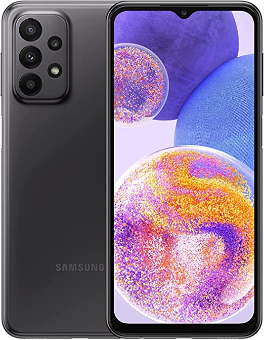 Samsung Galaxy A23 (SM-A235M/DS) Dual SIM,128 GB 4GB RAM, Factory Unlocked GSM, International Version - No Warranty - (Black)