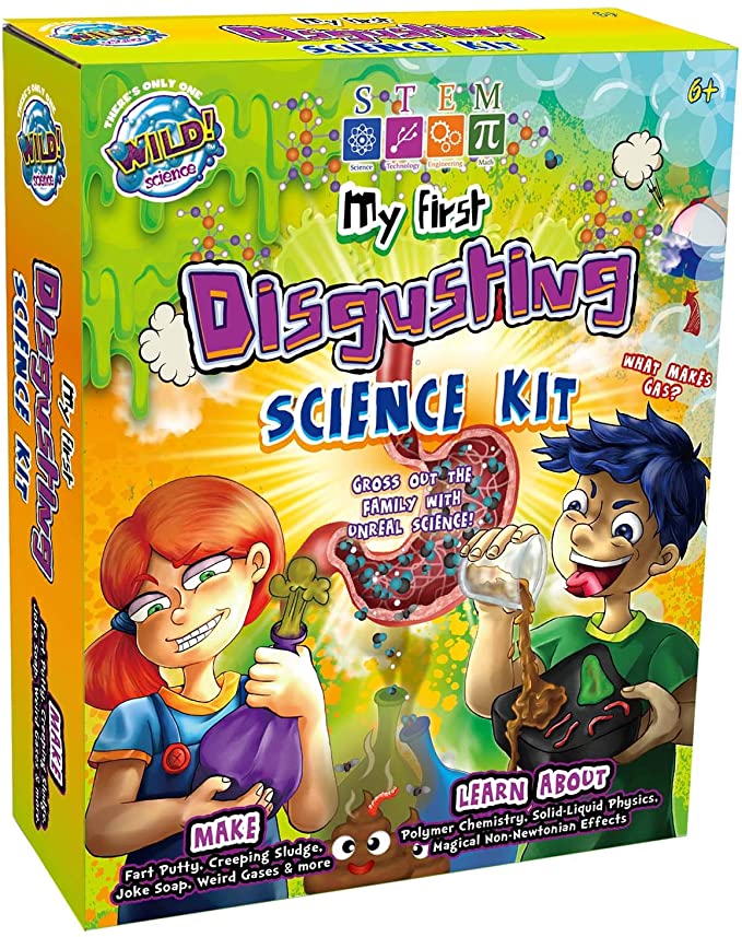 WILD! Science Disgusting Science Kit - Science Kits for Kids - STEM - Gross and Disgusting Experiments Multicolour WST/703