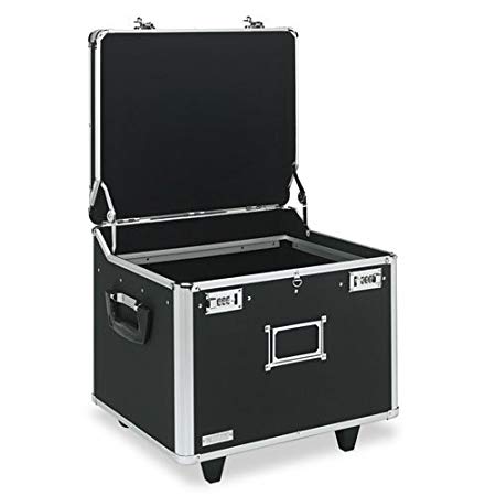 Mobile Chest, Ltr/Lgl, Lock, 17-1/2"x15-1/2"x14-1/2", BK/CE, Sold as 1 Each