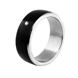 ChiTronic Newest Magic Smart Ring Universal For All Android Windows NFC Cellphone Mobile PhonesBlackRing Size 571mmGirth