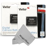 2 Pack Vivitar NB-11L  NB-11LH Ultra High Capacity 1200 mAh Li-ion Battery for CANON PowerShot SX410 IS SX400 IS ELPH 170 IS 340 HS 320 HS 130HS 110 HS 1150 HS A2300 IS A2400 IS A2500 A2600 A3400 IS A3500 ISA4000 Cameras Canon NB-11L  NB-11LH Replacement