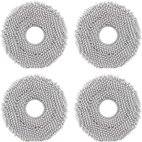 roborock 4 Pcs Washable Vacuum Mop Clothes for Q Revo Robot Vacuum, Microfiber Mop Pads Replacement Parts