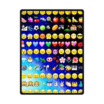 Emojis Throw Blanket 58 inches x 80 inches (Large)