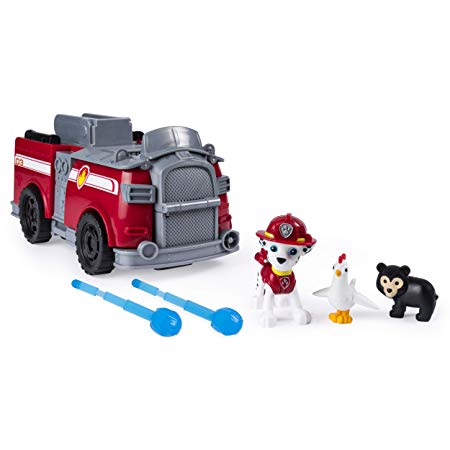 Paw Patrol, Marshall’s Ride ‘N’ Rescue, Transforming 2-in-1 Playset & Fire Truck, for Kids Aged 3 & Up