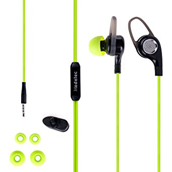 Medelec M16 High Performance Earbuds Headphones with 3.5mm Audio Output (Green1)