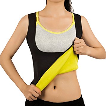 Hot Sweat Vest Neoprene Sauna Vest For Women Weight Loss Tummy Fat Burner Slimming Shapewear Hot Thermo Body Shaper Sweat Tank Top Black No Zip