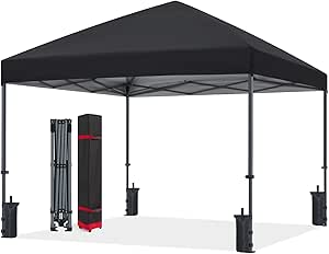 ABCCANOPY Outdoor Easy Pop up Canopy Tent 8X8, Black