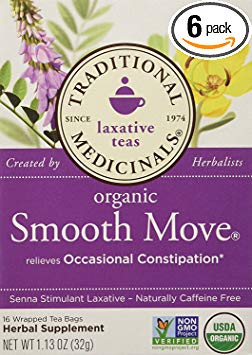 Traditional Medicinals Organic Smooth Move Herbal Tea (Pack - 6)