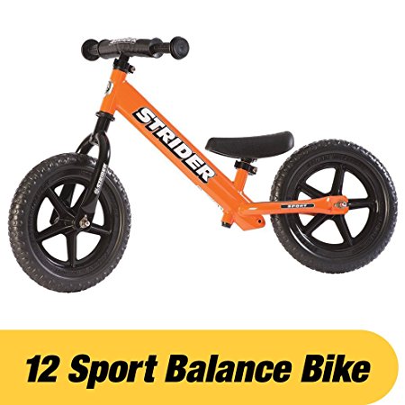 Strider - 12 Sport Balance Bike, Ages 18 Months to 5 Years, Orange