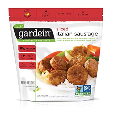 Gardein Sliced Italian Plant-Based Saus'age, Vegan, Frozen, 9 oz.