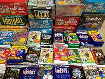 GREAT LOT OF OLD UNOPENED FOOTBALL CARDS IN PACKS From the Late 80's and Early 90's. Look for Hall-of-famers Such As Dan Marino, Troy Aikman, Joe Montana, Jim Kelly, John Elway, Barry Sanders, Marcus Allen, Mike Singletary, Jerry Rice, Warren Moon, and Emmitt Smith.