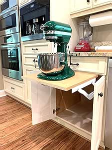 One Piece (3275) cabinet mount. Wood Technology Lift Up Appliance Hardware