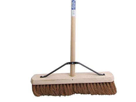 Faithfull Soft Coco Broom 18in   Handle & Stay