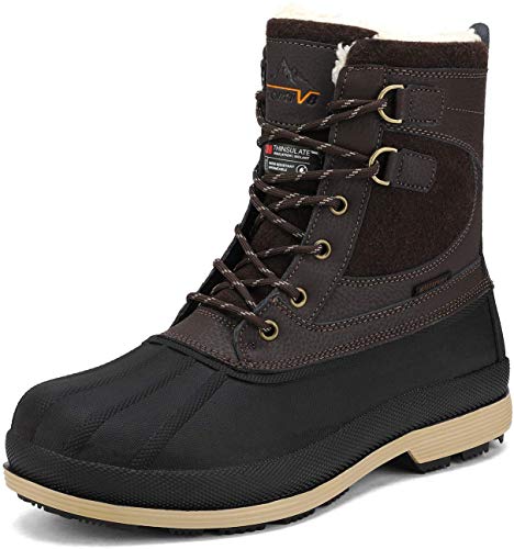 NORTIV 8 Men's 170410 Waterproof Winter Snow Boots