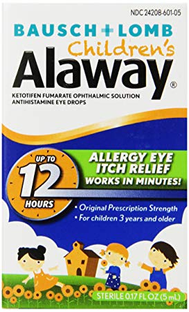 Bausch   Lomb Alaway Children's Antihistamine Eye Drops, 0.17 Ounce Bottle