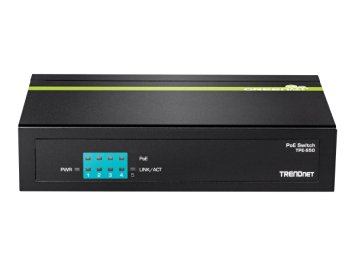 TRENDnet 5-Port Unmanaged 10/100 Mbps PoE Switch with 4 PoE Ethernet Ports, 802.3af (TPE-S50)