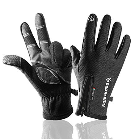 yangsq Winter Gloves, Cycling Gloves Touchscreen Gloves and Windproof Thermal Gloves for Cycling Riding Running Skiing Hiking and Winter Outdoor Activities Men & Women