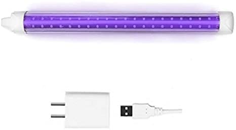 YKDtronics LED Black Light, 10W LED Tube Blacklight for Neon Glow, Blacklight Parties, Bedrooms, Fluorescent Effects, Glow in The Dark and Blacklight Posters