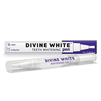 Divine White Teeth Whitening Pen with Brush Tip Applicator - 36% Carbamide Peroxide, Compact Design