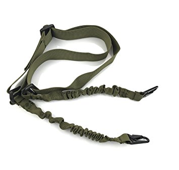 Feyachi 2 Point Rifle Sling/Gun Sling Adjustable Shoulder Strap with Metal Hook