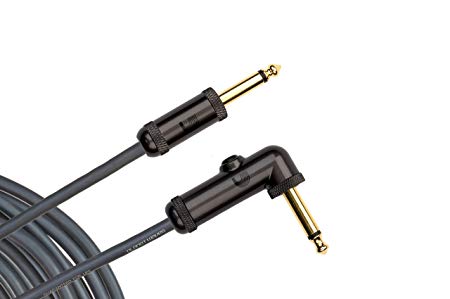D'Addario Circuit Breaker Instrument Cable, Right Angle, 20 feet