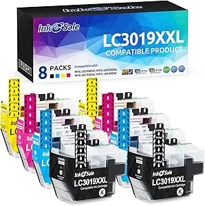 INK E-SALE Compatible LC3019 LC3019XXL Ink Cartridge Replacement for Brother 3019 LC 3019XXL Ink Cartridge (8-Pack Color) for use with Brother MFC-J6530DW MFC-J6730DW MFC-J6930DW MFC-J5330DW Printer