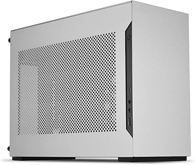 LIANLI A4-H2O Silver SPCC / Aluminum Mini-ITX Computer Case, PCI4.0 Riser Card Cable Included - A4-H2O A4 Silver