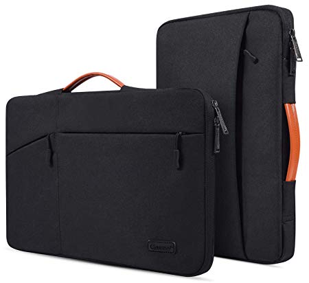 13 Inch Waterpoof Laptop Briefcase Bag for Surface Laptop 2018/2017, Surface Book 13.5, Lenovo Yoga 720/730, Dell Inspiron 13, Acer Aspire, Huawei MateBook X Pro,13.3 Inch Laptop Sleeve Case Bag,Black
