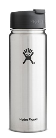 Hydro Flask Vacuum Insulated Stainless Steel Water Bottle, Wide Mouth w/Hydro Flip Cap