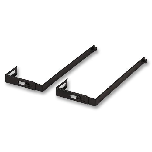 Officemate Universal Partition Hanger Set, Adjusted to fit panels with 1 1/4 inch to 3 1/2 inch thickness, Metal Black (21460)
