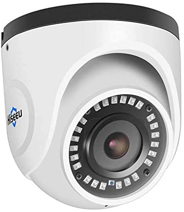 Hiseeu 4K PoE Dome Security Camera,1-Way Audio IP Camera with 2.8mm Sony Lens, Waterproof for Indoor/Outdoor Security with Night Vision,Add-on Network Camera ONVIF Compatible