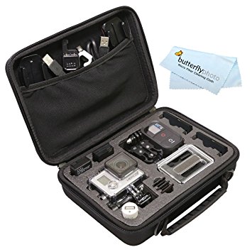 Vidpro Custom Case for GoPro, GoPro Hero, Hero2 Hero3, Hero3 , GoPro HERO4 Silver, GoPro HERO4 Black, GoPro HERO Action Camera and Accessories - For Travel / Home Storage - Complete Protection for Your GoPro