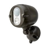 Mr Beams MBN350 200-Lumen Networked LED Wireless Motion Sensing Spotlight System with Net Bright Technology Brown