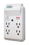 APC P4GC 4 Outlet Wall Tap120V Power-Saving Timer Essential SurgeArrest