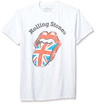Rolling Stones Men's Classic Tongue UK Short Sleeve Shirt