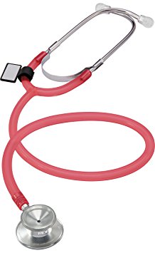 MDF® Dual Head Lightweight Stethoscope - Translucent Red (MDF747-ISP)