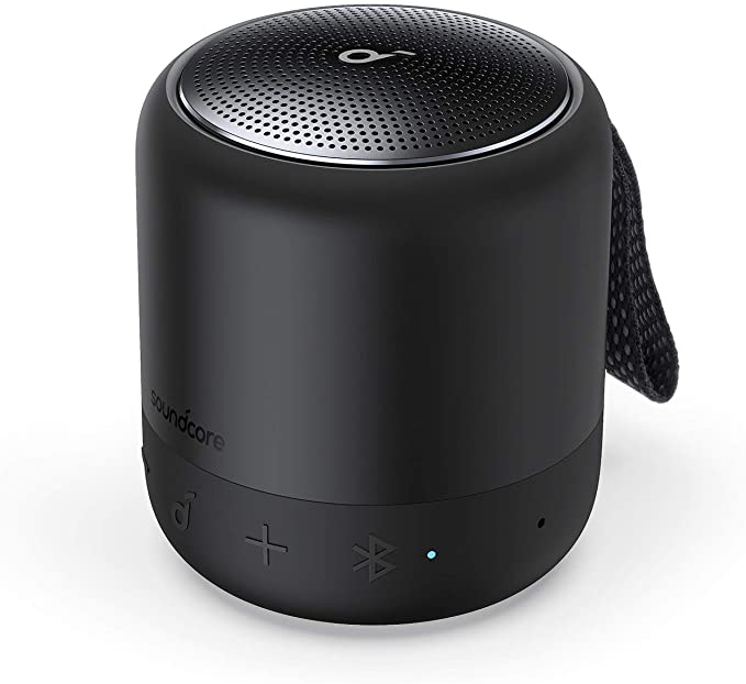 Anker Soundcore Mini 3 Bluetooth Speaker, BassUp and PartyCast Technology, USB-C, Waterproof IPX7, and Customizable EQ