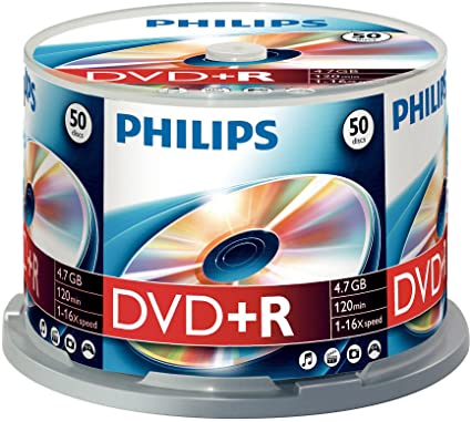 Philips 50 pack dvd r 16x speed blank discs