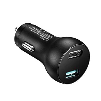 Car Charger, 30W Dual USB 3.0 Quick Charge Adapter Compatible iPhone X/8/7/Plus, iPad Pro/Air 2/Mini, Samsung Galaxy S9/ S8/Plus, Note 8, Nexus and More