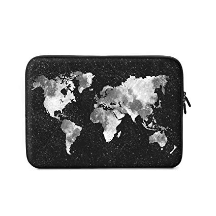 iLeadon 13 Inch Laptop Sleeve Case Neoprene Sleeve Cover Bag for 13.3 Inch MacBook Air Pro Retina Surface Laptop Waterproof Protection Chromebook 12.9-inch iPad Pro Tablet Case (13 inch, Nebula Map)
