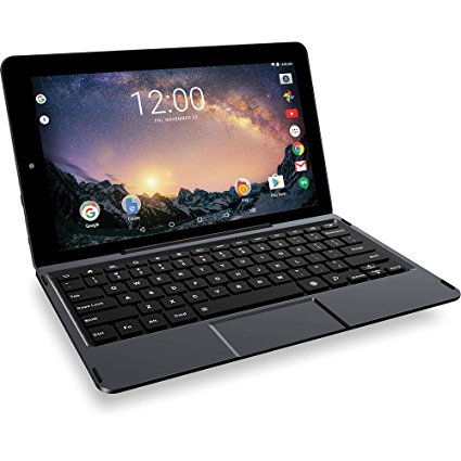 2018 RCA Galileo Pro 2-in-1 11.5" Touchscreen Premium High Performance Tablet PC, Intel Quad-Core Processor 1GB RAM 32GB SSD Webcam WIFI Bluetooth Detachable Keyboard Android 6.0, Black