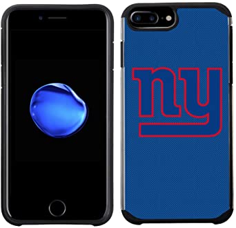 Prime Brands Group Cell Phone Case for Apple iPhone 8 Plus/iPhone 7 Plus/iPhone 6S Plus/iPhone 6 Plus - NFL Licensed New York Giants Textured Solid Color