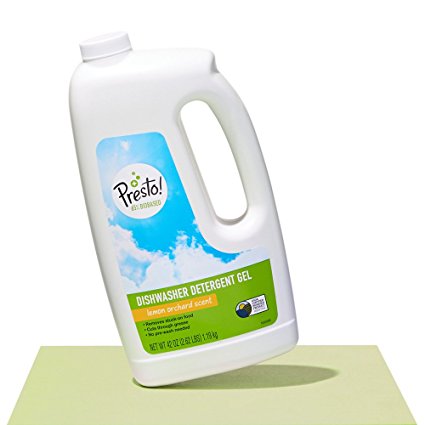 Presto! 65% Biobased Dishwasher Detergent Gel, Lemon Orchard Scent, 42-ounce bottles (pack of 3)