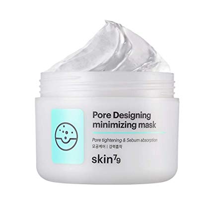 [SKIN79] Pore Designing Minimizing Mask 3.38 fl.oz. (100ml) - Carbonated Bubble Clay Wash off Mask, Sebum & Pore Care Skin Exfoliating & Detoxifying
